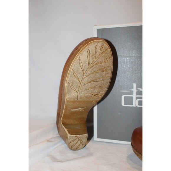 Women's Dansko Shayna Burnished Zip-Up Heeled Calf Boots Luggage Brown EU 40 - Picture 7 of 7